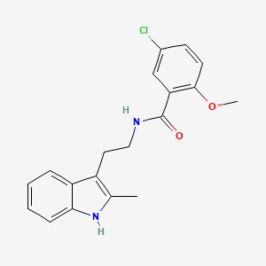 5-chloro-2-methoxy-N-[2-(2-methyl-1H-indol-3-yl)ethyl]benzamide