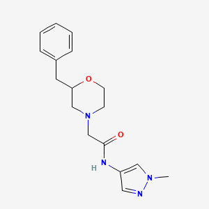 2-(2-benzyl-4-morpholinyl)-N-(1-methyl-1H-pyrazol-4-yl)acetamide