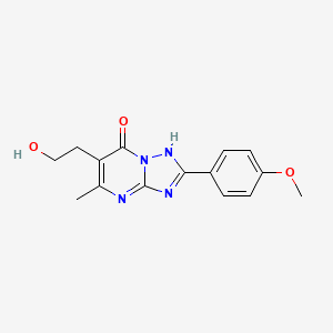 6-(2-hydroxyethyl)-2-(4-methoxyphenyl)-5-methyl[1,2,4]triazolo[1,5-a]pyrimidin-7(4H)-one