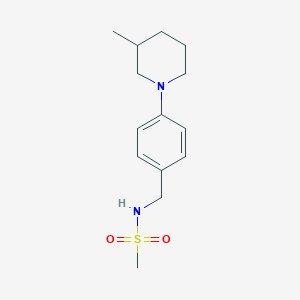 N-[4-(3-methyl-1-piperidinyl)benzyl]methanesulfonamide