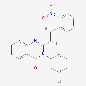 3-(3-chlorophenyl)-2-[2-(2-nitrophenyl)vinyl]-4(3H)-quinazolinone