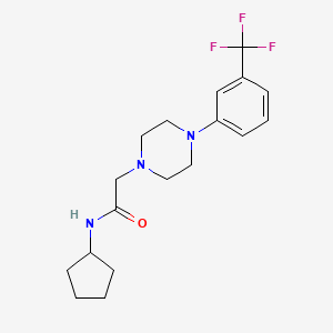 N-cyclopentyl-2-{4-[3-(trifluoromethyl)phenyl]-1-piperazinyl}acetamide