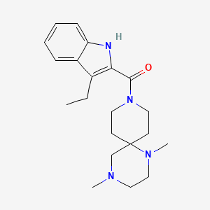 9-[(3-ethyl-1H-indol-2-yl)carbonyl]-1,4-dimethyl-1,4,9-triazaspiro[5.5]undecane