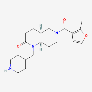 rel-(4aS,8aR)-6-(2-methyl-3-furoyl)-1-(4-piperidinylmethyl)octahydro-1,6-naphthyridin-2(1H)-one hydrochloride