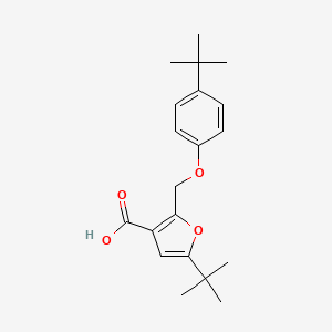 5-tert-butyl-2-[(4-tert-butylphenoxy)methyl]-3-furoic acid