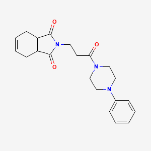 2-[3-oxo-3-(4-phenylpiperazin-1-yl)propyl]-3a,4,7,7a-tetrahydro-1H-isoindole-1,3(2H)-dione