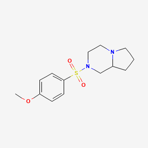 2-[(4-methoxyphenyl)sulfonyl]octahydropyrrolo[1,2-a]pyrazine