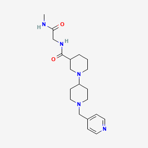 molecular formula C20H31N5O2 B5396753 N-[2-(methylamino)-2-oxoethyl]-1'-(pyridin-4-ylmethyl)-1,4'-bipiperidine-3-carboxamide 