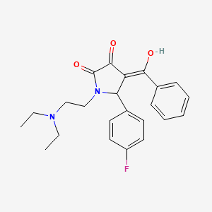 4-benzoyl-1-[2-(diethylamino)ethyl]-5-(4-fluorophenyl)-3-hydroxy-1,5-dihydro-2H-pyrrol-2-one