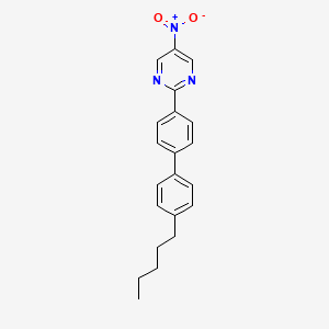 molecular formula C21H21N3O2 B5396779 5-nitro-2-(4'-pentyl-4-biphenylyl)pyrimidine 