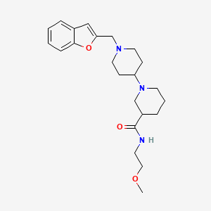 molecular formula C23H33N3O3 B5396786 1'-(1-benzofuran-2-ylmethyl)-N-(2-methoxyethyl)-1,4'-bipiperidine-3-carboxamide 