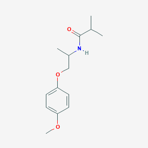 molecular formula C14H21NO3 B5396797 N-[2-(4-methoxyphenoxy)-1-methylethyl]-2-methylpropanamide 