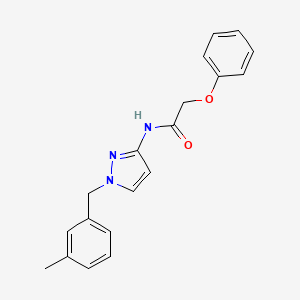 molecular formula C19H19N3O2 B5396825 N-[1-(3-methylbenzyl)-1H-pyrazol-3-yl]-2-phenoxyacetamide 
