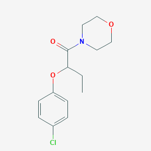 molecular formula C14H18ClNO3 B5396839 4-[2-(4-chlorophenoxy)butanoyl]morpholine 