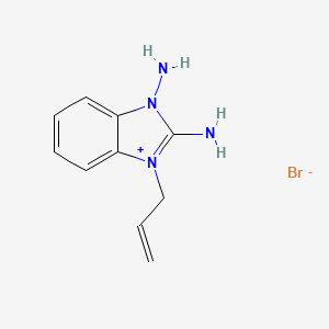 molecular formula C10H13BrN4 B5396851 3-allyl-1,2-diamino-1H-3,1-benzimidazol-3-ium bromide 