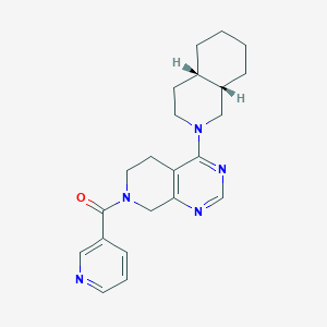 4-[(4aS*,8aS*)-octahydroisoquinolin-2(1H)-yl]-7-(pyridin-3-ylcarbonyl)-5,6,7,8-tetrahydropyrido[3,4-d]pyrimidine