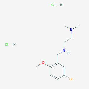 molecular formula C12H21BrCl2N2O B5396885 N'-(5-bromo-2-methoxybenzyl)-N,N-dimethyl-1,2-ethanediamine dihydrochloride 