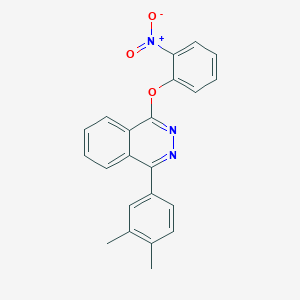 molecular formula C22H17N3O3 B5396886 1-(3,4-dimethylphenyl)-4-(2-nitrophenoxy)phthalazine 