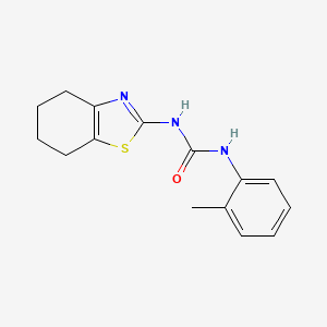 molecular formula C15H17N3OS B5396906 N-(2-methylphenyl)-N'-(4,5,6,7-tetrahydro-1,3-benzothiazol-2-yl)urea 