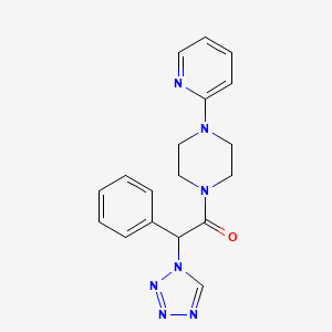 1-[phenyl(1H-tetrazol-1-yl)acetyl]-4-(2-pyridinyl)piperazine