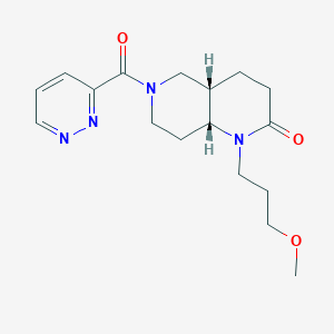 (4aS*,8aR*)-1-(3-methoxypropyl)-6-(pyridazin-3-ylcarbonyl)octahydro-1,6-naphthyridin-2(1H)-one