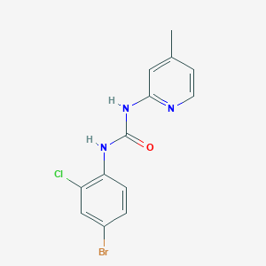 N-(4-bromo-2-chlorophenyl)-N'-(4-methyl-2-pyridinyl)urea