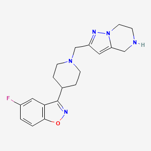 2-{[4-(5-fluoro-1,2-benzisoxazol-3-yl)-1-piperidinyl]methyl}-4,5,6,7-tetrahydropyrazolo[1,5-a]pyrazine