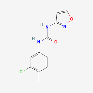 molecular formula C11H10ClN3O2 B5397029 N-(3-chloro-4-methylphenyl)-N'-3-isoxazolylurea 