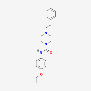 molecular formula C21H27N3O2 B5397067 N-(4-ethoxyphenyl)-4-(2-phenylethyl)-1-piperazinecarboxamide 