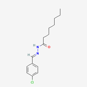 molecular formula C15H21ClN2O B5397090 N'-(4-chlorobenzylidene)octanohydrazide 