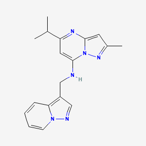 5-isopropyl-2-methyl-N-(pyrazolo[1,5-a]pyridin-3-ylmethyl)pyrazolo[1,5-a]pyrimidin-7-amine