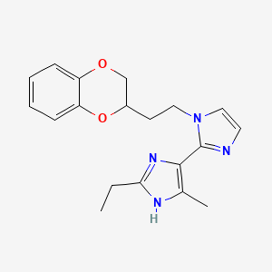 molecular formula C19H22N4O2 B5397181 1-[2-(2,3-dihydro-1,4-benzodioxin-2-yl)ethyl]-2'-ethyl-5'-methyl-1H,3'H-2,4'-biimidazole 