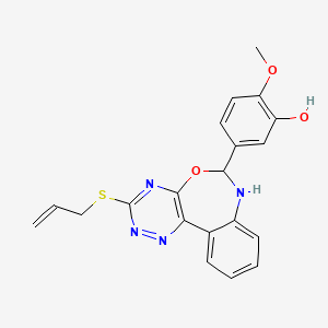 5-[3-(allylthio)-6,7-dihydro[1,2,4]triazino[5,6-d][3,1]benzoxazepin-6-yl]-2-methoxyphenol