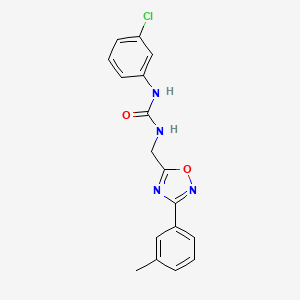 N-(3-chlorophenyl)-N'-{[3-(3-methylphenyl)-1,2,4-oxadiazol-5-yl]methyl}urea