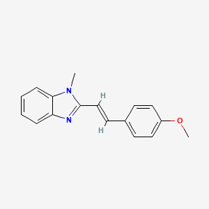 2-[2-(4-methoxyphenyl)vinyl]-1-methyl-1H-benzimidazole