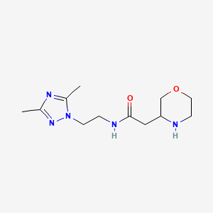 N-[2-(3,5-dimethyl-1H-1,2,4-triazol-1-yl)ethyl]-2-(3-morpholinyl)acetamide hydrochloride