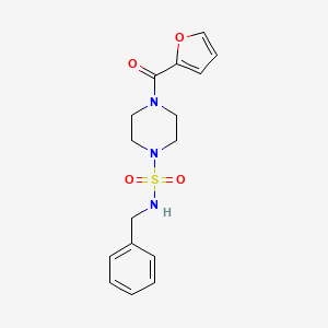 molecular formula C16H19N3O4S B5397263 N-benzyl-4-(2-furoyl)piperazine-1-sulfonamide 