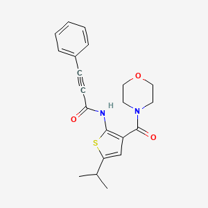 N-[5-isopropyl-3-(4-morpholinylcarbonyl)-2-thienyl]-3-phenyl-2-propynamide