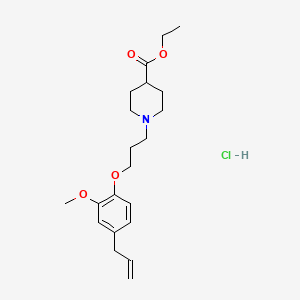 ethyl 1-[3-(4-allyl-2-methoxyphenoxy)propyl]-4-piperidinecarboxylate hydrochloride