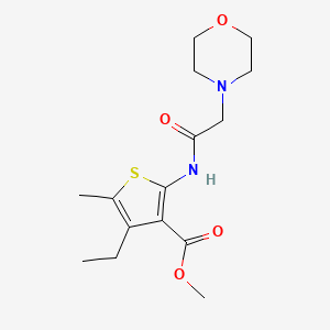 methyl 4-ethyl-5-methyl-2-[(4-morpholinylacetyl)amino]-3-thiophenecarboxylate