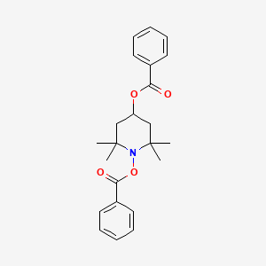 molecular formula C23H27NO4 B5397314 1-(benzoyloxy)-2,2,6,6-tetramethylpiperidin-4-yl benzoate 