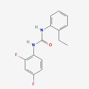 molecular formula C15H14F2N2O B5397378 N-(2,4-difluorophenyl)-N'-(2-ethylphenyl)urea 