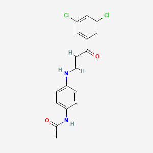 molecular formula C17H14Cl2N2O2 B5397449 N-(4-{[3-(3,5-dichlorophenyl)-3-oxo-1-propen-1-yl]amino}phenyl)acetamide 