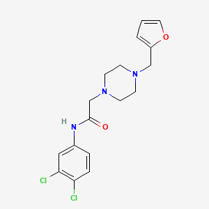 molecular formula C17H19Cl2N3O2 B5397474 N-(3,4-dichlorophenyl)-2-[4-(2-furylmethyl)-1-piperazinyl]acetamide 