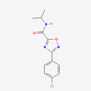 molecular formula C12H12ClN3O2 B5397511 3-(4-chlorophenyl)-N-isopropyl-1,2,4-oxadiazole-5-carboxamide 
