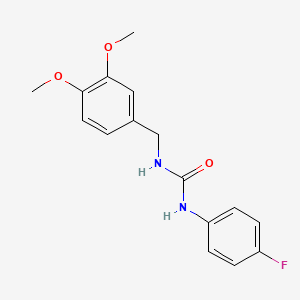 N-(3,4-dimethoxybenzyl)-N'-(4-fluorophenyl)urea