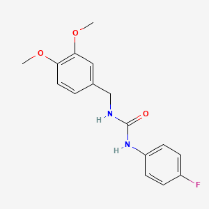 molecular formula C16H17FN2O3 B5397524 N-(3,4-dimethoxybenzyl)-N'-(4-fluorophenyl)urea 