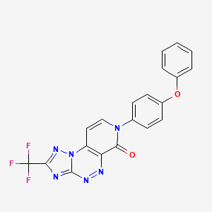 7-(4-phenoxyphenyl)-2-(trifluoromethyl)pyrido[4,3-e][1,2,4]triazolo[5,1-c][1,2,4]triazin-6(7H)-one