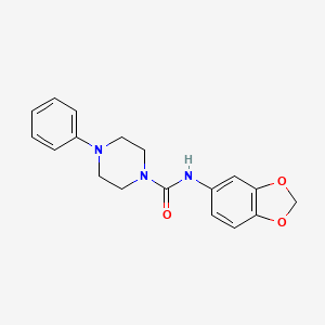 N-1,3-benzodioxol-5-yl-4-phenyl-1-piperazinecarboxamide