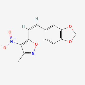 5-[2-(1,3-benzodioxol-5-yl)vinyl]-3-methyl-4-nitroisoxazole